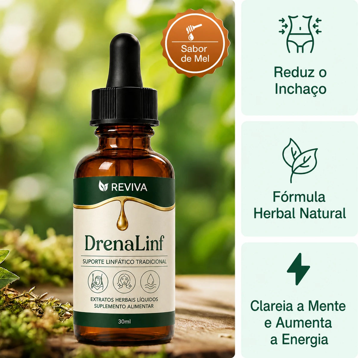 Reviva Gotas de Drenagem Linfática